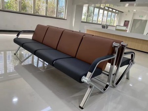 Sofá de espera para salón de belleza, sillón largo, sofá multiplaza, precio mayorista de fábrica LE - Product Image 4