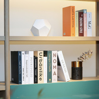 Décoration de bibliothèque élégante, design tendance, supports de livres décoratifs personnalisés, faux livres pour la décoration de la maison