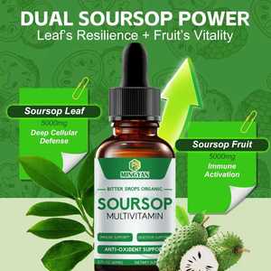 OEM/ODM Soursop Multivitamin Drops Oral <b>Liquid</b> Antioxidant Defense Energy Enhancement Immune Resilience Vitality Support - Product Image 2