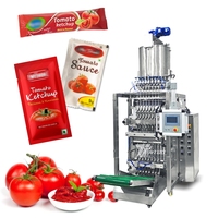 Machine d'emballage automatique multi-voies à 4 côtés pour sachets de liquide, shampoing, sauce, ketchup, pâte de tomate