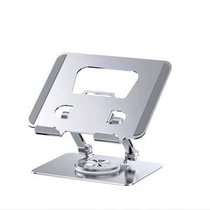 Metal 360 Rotating Mobile Phone <b>Tablet</b> <b>Stand</b> Desktop Portable Hollow-Out Cooling Support Rack Foldable Bracket-K22 Model China - Product Image 1