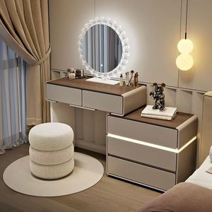 Moderno Minimalist Dressing stile crema camera da letto di lusso Rock ardesia luce <span class=keywords><strong>tavolo</strong></span> trucco - Product Image 6