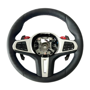 Volante de Cuero con Fibra de Carbono para Modelos <span class=keywords><strong>BMW</strong></span> G20 G38 128 240 320 525 530 540 640 730 740 SUPRA - Product Image 3