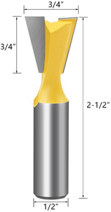 1/2 12Mm Shank <span class=keywords><strong>Carbide</strong></span> Lưỡi Khôn Đúng Phay Cutter Chế Biến Gỗ Rãnh Router Bits Gỗ Máy Dụng Cụ Thợ Mộc - Product Image 4