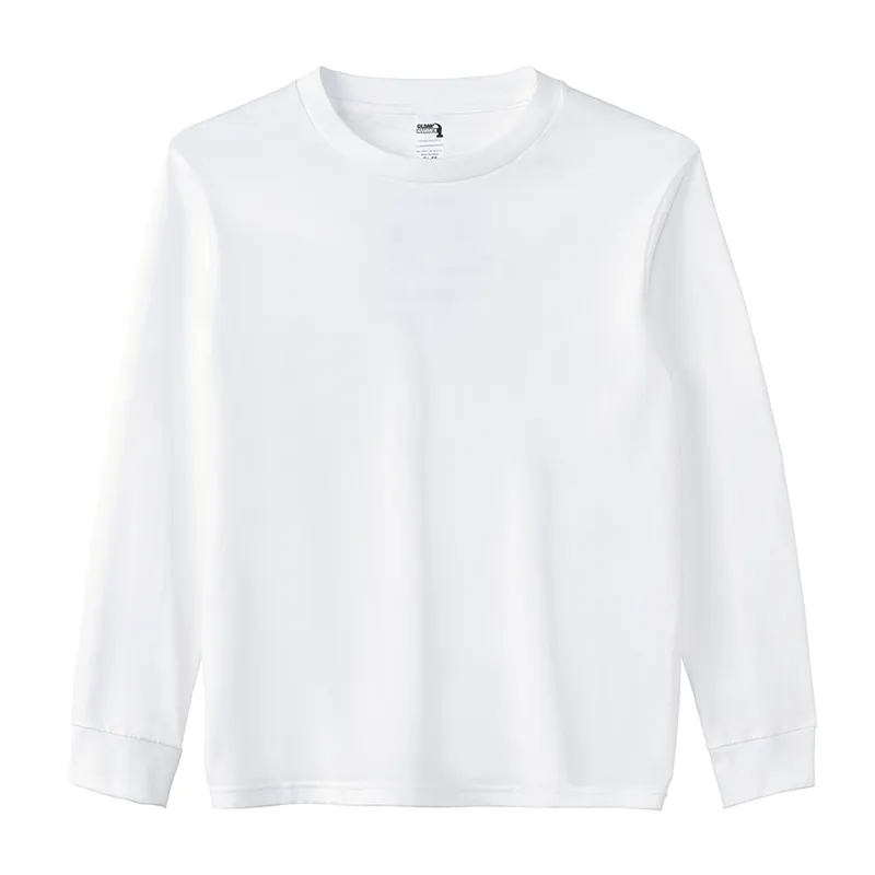 HA40 100% cotton custom printed plain men's long-sleeved t-shirt for men with oversized arms