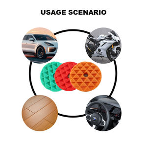 Tampons de polissage automatique en mousse Lewell, roues de polissage, éponges de nettoyage de voiture, 5 pouces 125 mm, noir, jaune, blanc, orange, bleu - Product Image 6