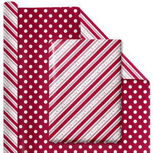 High Quality <b>White</b> Dot Coated <b>Paper</b> Bulk Gift <b>Wrapping</b> <b>Paper</b> Roll Birthday Christmas Daily Use - Product Image 1