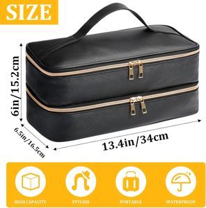 Étui de transport de voyage pour style <span class=keywords><strong>Shark</strong></span> <span class=keywords><strong>Flex</strong></span>, étui de rangement à double couche pour accessoires de sèche-cheveux <span class=keywords><strong>Shark</strong></span> SpeedStyle - Product Image 6