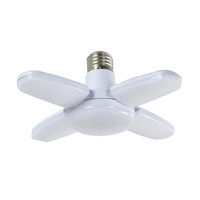 Lampe LED déformable à quatre feuilles, ampoule 28W AC85-265V E27