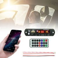 Placa Decodificadora MP3 WMA de 5/12V, Radio FM USB TF, Módulo Reproductor de Audio MP3 Compatible con Bluetooth 5.0 con Control Remoto para Automóvil