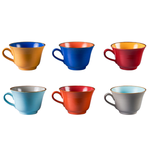 LIGNE MÉDITERRANÉENNE - ASSORTIMENT DE Tasses à petit-déjeuner en grès de 350 ml - Product Image 1