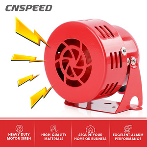 แตรลมรถยนต์ 12V สีแดง พร้อมเสียงเตือน สำหรับติดตั้งเพิ่มเติม วัสดุเหล็ก - Product Image 4