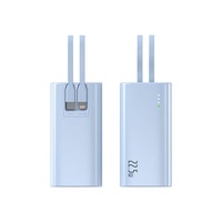 Chargeur portable personnalisé avec logo, 22,5 W, 20 W, Power Bank avec sorties Type-C/USB et câble, 10000 mAh, station d'alimentation pour téléphone portable