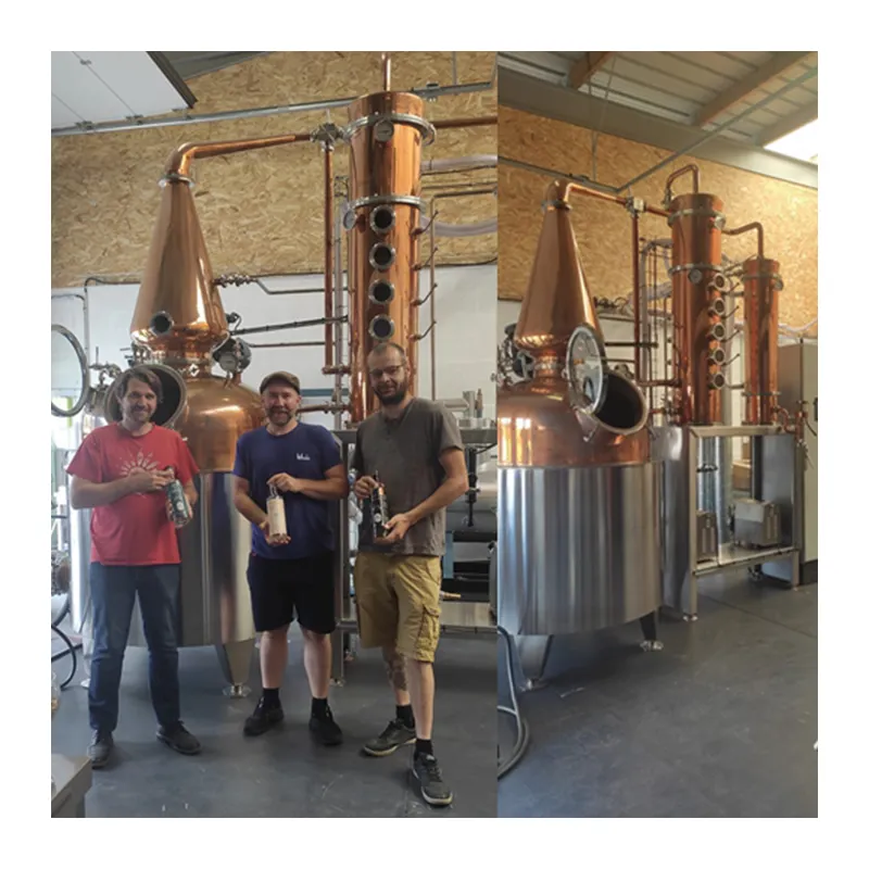 Distillateur de cuivre Équipement de distillation d'alcool pour whisky Rhum Gin Vodka Brandy Spirit Moonshine Still