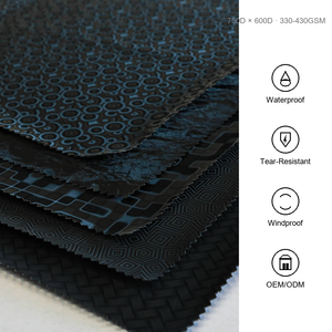 Tela Oxford de Poliéster <span class=keywords><strong>900D</strong></span>, 100% Poliéster, Impermeable, Resistente a Desgarros, 330-430GSM, para Maletas, Bolsas y Tiendas de Campaña - Product Image 2