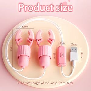 Vibratore capezzolo morsetti vibranti clitoride Clip del seno massaggio clitoride stimolazione del seno masturbatore femminile giocattolo del sesso per le donne adulte - Product Image 6