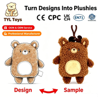 Ensemble de porte-clés personnalisés en peluche certifiés CE CPC, breloques en peluche douce pour cadeaux de rentrée scolaire, vente en gros, faible MOQ