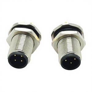 Connecteur circulaire étanche de type DIN à 3, 4 ou 5 broches pour applications industrielles, avec capteur M12 mâle à montage sur circuit imprimé (codes A, B, D) - Product Image 5