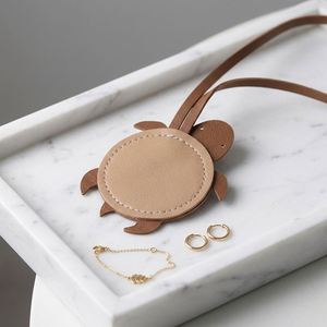 Blank PU Leather Turtle Luggage Tag Cute Turtle <b>Bag</b> <b>Charm</b> Pendant Durable Strap <b>Bag</b> Hanging <b>Charm</b> for Travelers Kids Women - Product Image 4