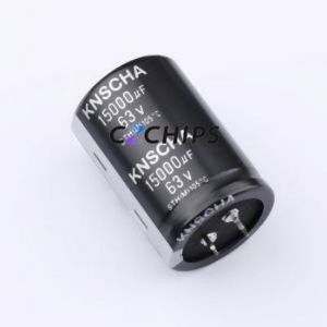 152EC0341 Snap-in Aluminum Electrolytic Capacitor Through hole Component (THT),D35xL50mm 15000uF 20% 63V 10mm - Product Image 1