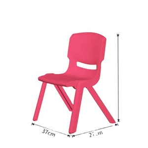 Amazon hot selling plastic kids' chair multi-color stackable chairs set smooth rounded edges