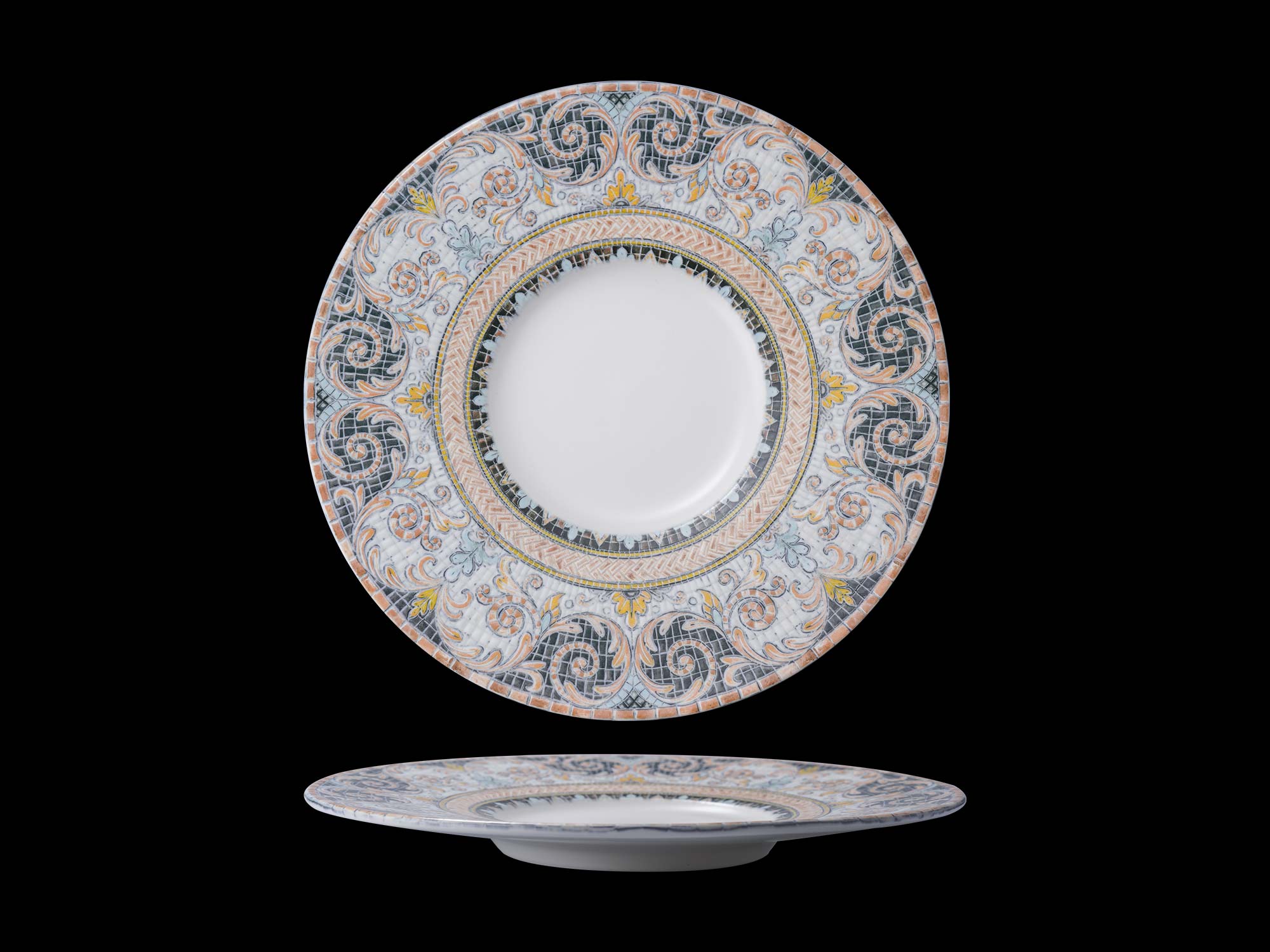 11,25 "plaque plate large de bord