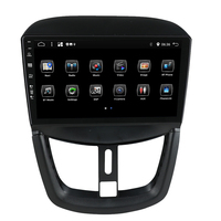 Fourniture d'usine gps android 11 9 pouces sans fil 360 image inversée navigation GPS autoradio audio voiture lecteur DVD pour Peugeot 207