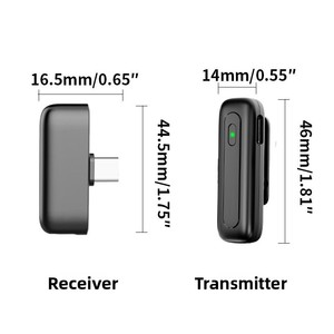 Nouveau microphone cravate sans fil <span class=keywords><strong>M6</strong></span> avec réduction de bruit IA et réverbération Type-C pour le streaming <span class=keywords><strong>en</strong></span> <span class=keywords><strong>direct</strong></span>, l'enregistrement vidéo et les vlogs - Product Image 5