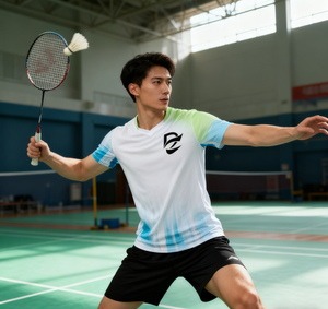 เสื้อยืดแบดมินตันแบบแห้งเร็ว ซับเหงื่อ สำหรับฤดูร้อน ผลิตจากโพลีเอสเตอร์  แบบยูนิเซ็กซ์  สำหรับผู้ชาย ออกกำลังกาย วิ่งกลางแจ้ง เล่นกีฬา - Product Image 5