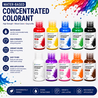 Colorant concentré à base d'eau écologique, haute puissance de coloration, pâte pigmentaire pour peinture au latex, revêtement mural, peinture décorative
