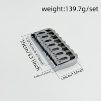 10.5MM 锌合金 U 型琴桥 7 弦电吉他固定琴桥鞍座 电吉他配件用固定颤音琴桥