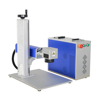 Machine de gravure laser fibre 3D portable (20W-100W) avec accessoire rotatif pour armes à feu et bijoux, marquage profond haute précision DXF/BMP/AI