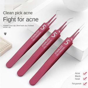 Ekstraktor jerawat komedo untuk salon kecantikan alat perawatan jerawat halus lintas batas setelan klip sel tertutup hitam untuk jerawat wajah - Product Image 3