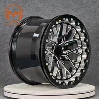 Jantes Maxtera forgées sur mesure, style Redline, pour course de dragster, avec système Beadlock, pour Mustang, Camaro, Dodge, Corvette, BMW, Supra, jantes en alliage