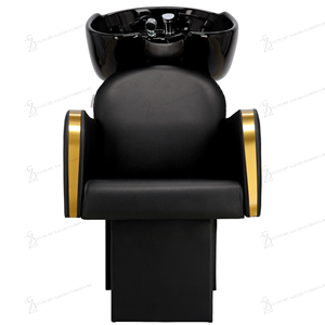 Fauteuils de lavage de cheveux modernes en céramique pour salon de <span class=keywords><strong>coiffure</strong></span> et barbier, avec chaises de barbier confortables pour le lavage des cheveux - Product Image 4