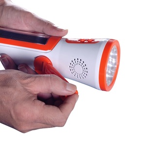Solar Power Dynamo Flashlight Radio Reading <strong>Light</strong> <strong>Emergency</strong> <strong>Light</strong> Red Warning <strong>Light</strong> - Product Image 5