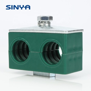 Thép Không Gỉ Đôi Ống Kẹp Màu Xanh Lá Cây Bạc Đường Sắt Nut Đường Sắt Gắn Kẹp Thép Không Gỉ Din Đường Sắt Kênh - Product Image 2