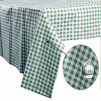 Nappe Moderne Verte Jetable Recyclée Imperméable Imprimée Anti-taches pour Mariages et Fêtes d'Anniversaire d'Enfants, Tailles Personnalisées, Carrée