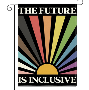 Personnalisé fierté LGBTQ jardin drapeau Inclusion diversité lesbienne <span class=keywords><strong>Gay</strong></span> bisexuel transgenre égalité drapeau de cour petite Mini cour extérieure - Product Image 5