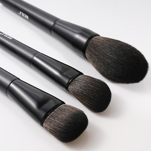Fabricant de pinceaux de beauté avec logo personnalisé Brosse à cheveux noire mate <span class=keywords><strong>Kit</strong></span> de pinceaux de maquillage professionnel avec emballage écologique - Product Image 3