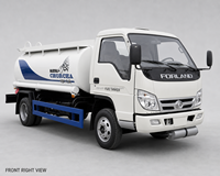 Camion-citerne Foton 4X2 (transport de carburant) avec une capacité de 100-200L, design compact de 4m3 pour la livraison en ville