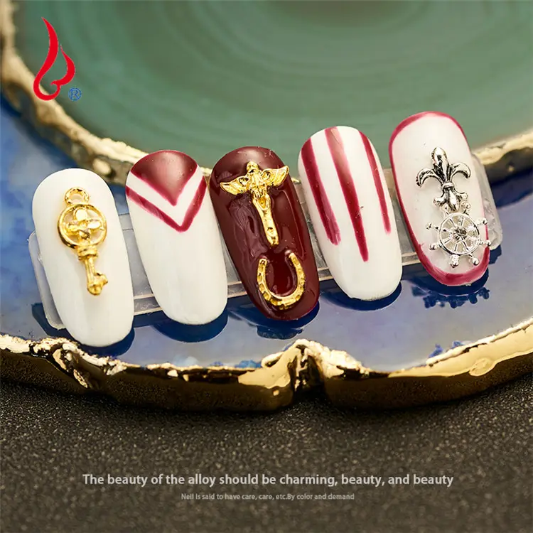 Lan Guang Mini 3D de uñas de cristal de diamantes de imitación de decoración de Arte de uñas brillo diamante Flatback encanto de la perla brillante accesorios para uñas