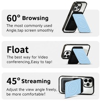 Support magnétique pour téléphone avec fente pour carte, aimant renforcé, fixation rapide sur support de téléphone et portefeuille, porte-cartes compatible NFC