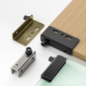 Soporte de placa de peldaño con pivote de fijación, soporte angular CT, accesorios de ferretería para muebles, <span class=keywords><strong>bisagra</strong></span> superior e inferior para puerta de armario, venta al por mayor - Product Image 1