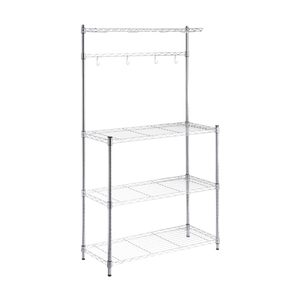 Étagère de <span class=keywords><strong>cuisine</strong></span> de <span class=keywords><strong>style</strong></span> bricolage Offre Spéciale étagère de boulanger de stockage de <span class=keywords><strong>cuisine</strong></span> à 3 niveaux avec étagère chromée supérieure amovible - Product Image 3