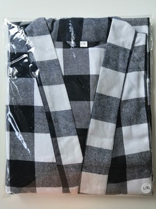 Kimono da <span class=keywords><strong>Donna</strong></span> in <span class=keywords><strong>Morbido</strong></span> Cotone Traspirante, Vestaglia a Quadri in Flanella Tinta in Filo, Lunghezza al Ginocchio, Vestito da Mattino, <span class=keywords><strong>Accappatoio</strong></span> da Festa, 4 Colori - Product Image 5