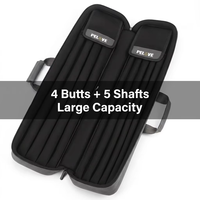 PELOVE Sac de transport professionnel étanche pour queues de billard 4B5S à 9 trous, faible MOQ, avec poches multi-compartiments pour accessoires, portable et protecteur