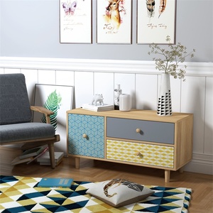 Venta al por mayor <span class=keywords><strong>de</strong></span> muebles para el hogar armario <span class=keywords><strong>de</strong></span> <span class=keywords><strong>pie</strong></span> para televisión wizh 3 cajones - Product Image 1