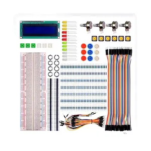 Para raspberry pi 3, kit iniciante básico com interruptor led resistores lcd para r3 mega2560 mega328 nano