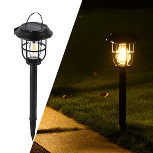 Edison Warm White Solar Garden Lights Outdoor Hanging Light <strong>PIR</strong> 3 Work Modes LED Landscape Pathway <strong>Lighting</strong> - Product Image 1